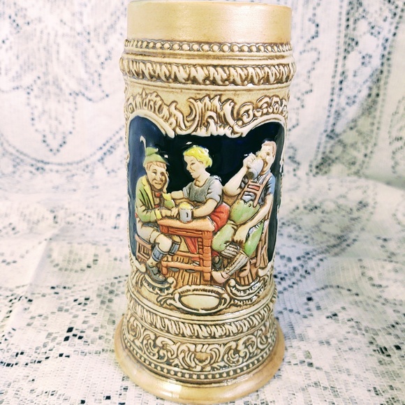 VINTAGE COLLECTIBLE CERAMARTE GERMAN BEER STEIN TAVERN SCENE - Picture 5 of 15